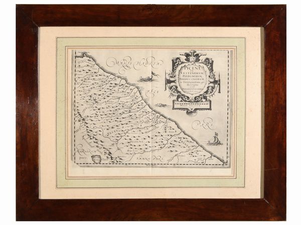 Philipp Cluverius : Piceni et Vestinorum...  - Asta Arredi e dipinti da un antico palazzo marchigiano - Associazione Nazionale - Case d'Asta italiane
