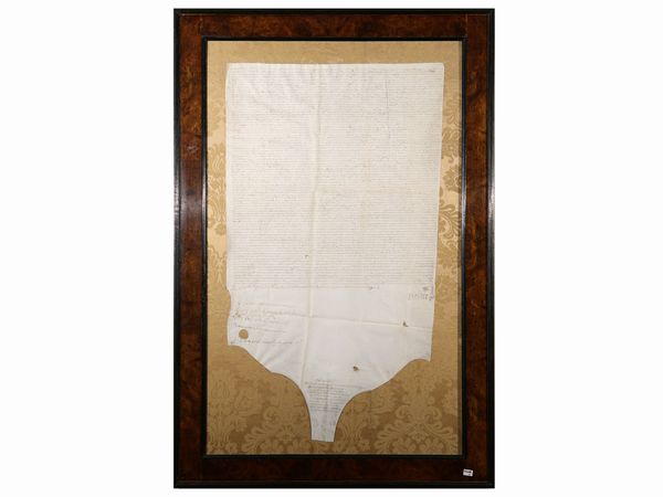 In nomine Domini [...]  - Asta Arredi e dipinti da un antico palazzo marchigiano - Associazione Nazionale - Case d'Asta italiane