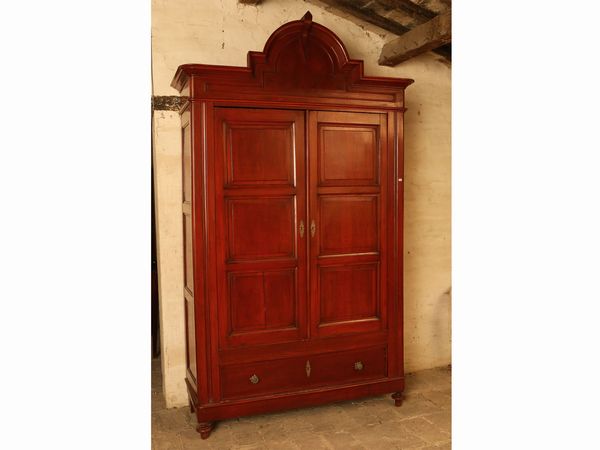 Armadio in mogano  - Asta Arredi e dipinti da un antico palazzo marchigiano - Associazione Nazionale - Case d'Asta italiane