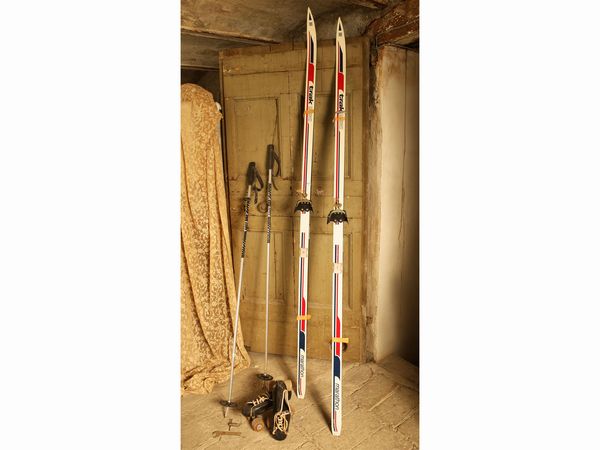 Attrezzatura sportiva vintage  - Asta Arredi e dipinti da un antico palazzo marchigiano - Associazione Nazionale - Case d'Asta italiane