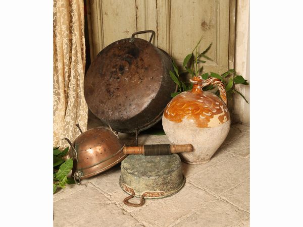 Lotto di curiosit� rustiche d'epoca  - Asta Arredi e dipinti da un antico palazzo marchigiano - Associazione Nazionale - Case d'Asta italiane