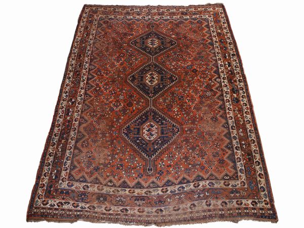 Tappeto persiano Qashqai  - Asta Arredi e dipinti da un antico palazzo marchigiano - Associazione Nazionale - Case d'Asta italiane