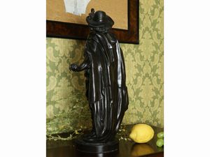 Salvator Rosa, da un modello di Albert-Ernest de Carrier Belleuse  - Asta Arredi e dipinti da un antico palazzo marchigiano - Associazione Nazionale - Case d'Asta italiane