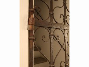 Antico cancello in ferro battuto  - Asta Arredi e dipinti da un antico palazzo marchigiano - Associazione Nazionale - Case d'Asta italiane