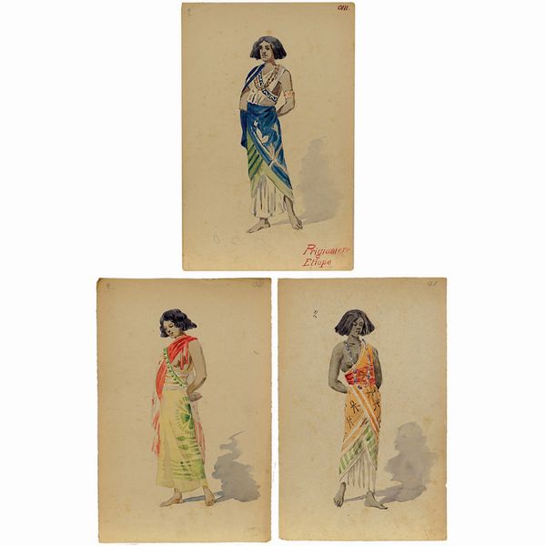 Atelier Attilio Comelli  - Asta Bozzetti e Figurini Web Only - Associazione Nazionale - Case d'Asta italiane