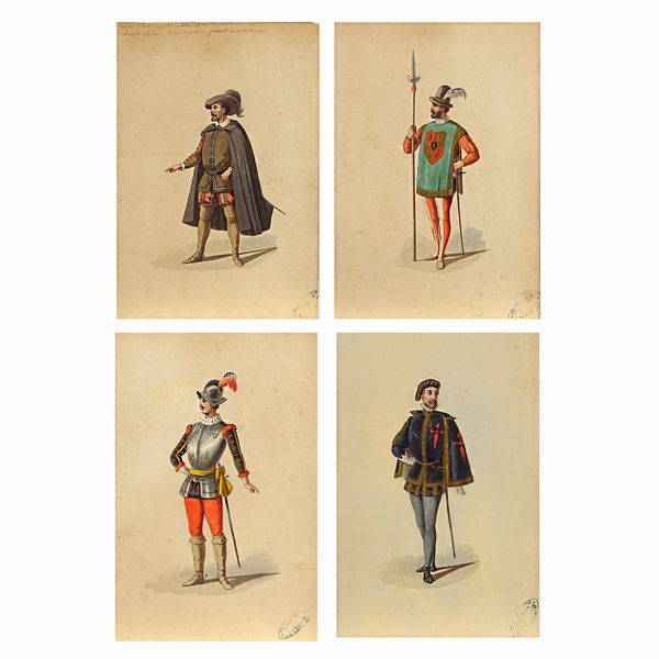 Luigi Bartezago  - Asta Bozzetti e Figurini Web Only - Associazione Nazionale - Case d'Asta italiane