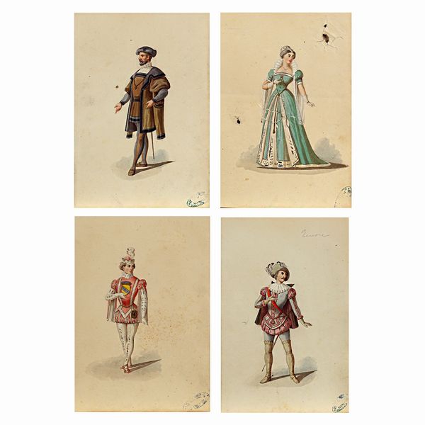 Luigi Bartezago  - Asta Bozzetti e Figurini Web Only - Associazione Nazionale - Case d'Asta italiane