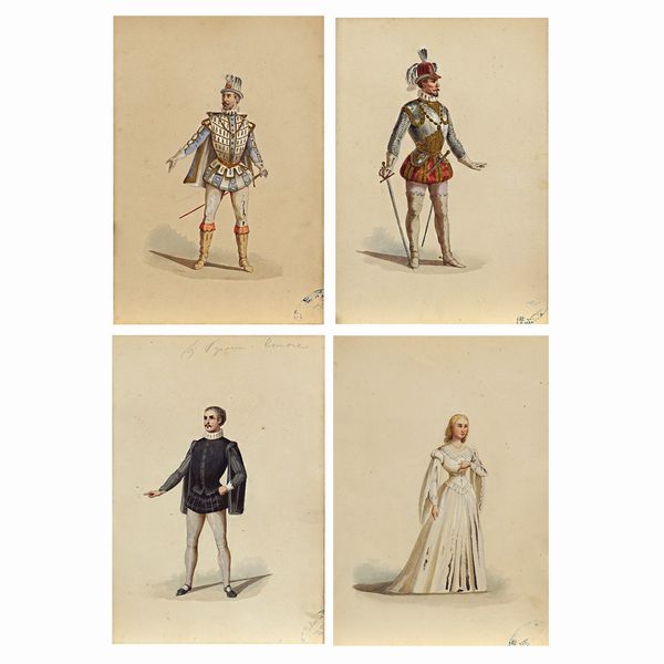 Luigi Bartezago  - Asta Bozzetti e Figurini Web Only - Associazione Nazionale - Case d'Asta italiane