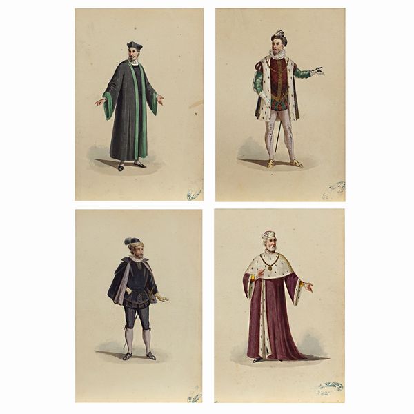 Luigi Bartezago  - Asta Bozzetti e Figurini Web Only - Associazione Nazionale - Case d'Asta italiane