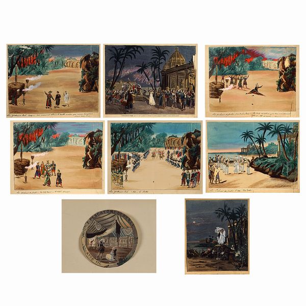 Cartella per I Pescatori di Perle  - Asta Bozzetti e Figurini Web Only - Associazione Nazionale - Case d'Asta italiane