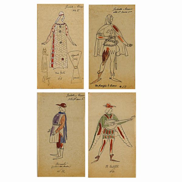 Atelier Bruno Angoletta  - Asta Bozzetti e Figurini Web Only - Associazione Nazionale - Case d'Asta italiane