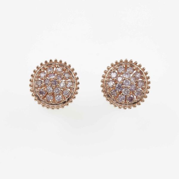 Orecchini con piccoli diamanti  - Asta Gioielli - Associazione Nazionale - Case d'Asta italiane