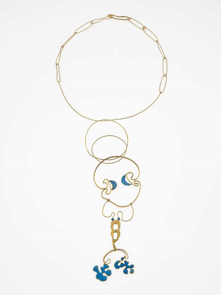 Girocollo con smalto azzurro  - Asta Gioielli - Associazione Nazionale - Case d'Asta italiane