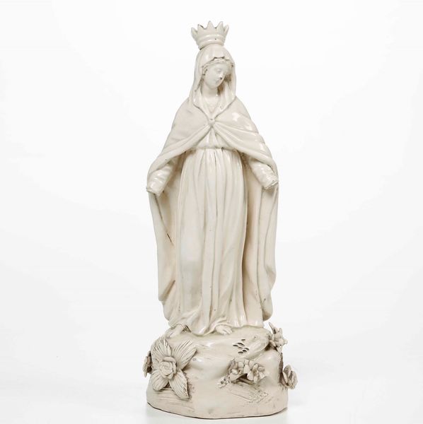 Figurina di Madonna<BR>Liguria, XIX secolo  - Asta Maioliche, Porcellane e Vetri - Associazione Nazionale - Case d'Asta italiane