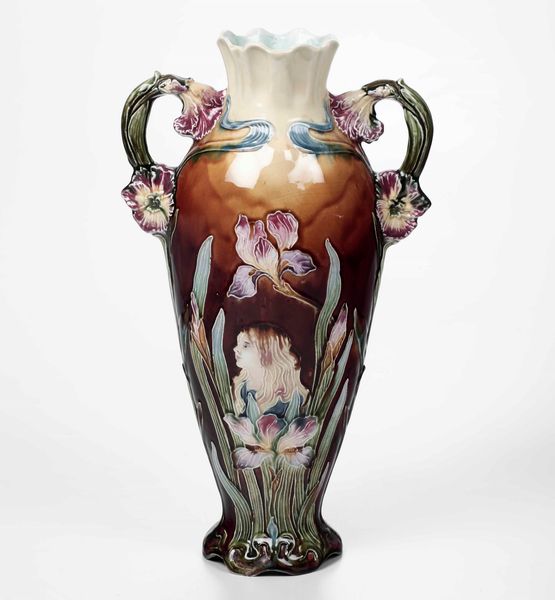 Vaso ad anfora<BR>Francia o Inghilterra, 1900-1910 circa  - Asta Maioliche, Porcellane e Vetri - Associazione Nazionale - Case d'Asta italiane
