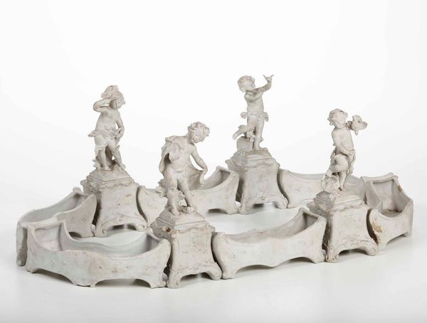 Centrotavola<BR>Fine del XIX secolo  - Asta Maioliche, Porcellane e Vetri - Associazione Nazionale - Case d'Asta italiane