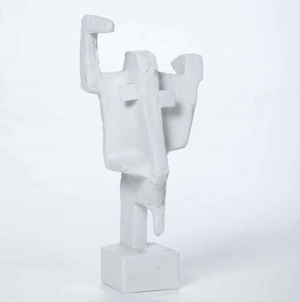 Scultura con testa di capra<BR>Francia, Limoges, Manifattura Haviland, 1964 circa <BR>Scultore: Maurice Legendre (1875-1964)  - Asta Maioliche, Porcellane e Vetri - Associazione Nazionale - Case d'Asta italiane