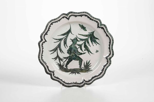 Grande piatto<BR>Lombardia, XX secolo  - Asta Maioliche, Porcellane e Vetri - Associazione Nazionale - Case d'Asta italiane