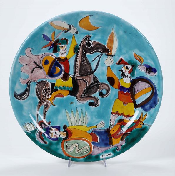 Dodici piatti<BR>Palermo, Manifattura La Musa, seconda met del XX secolo  - Asta Maioliche, Porcellane e Vetri - Associazione Nazionale - Case d'Asta italiane