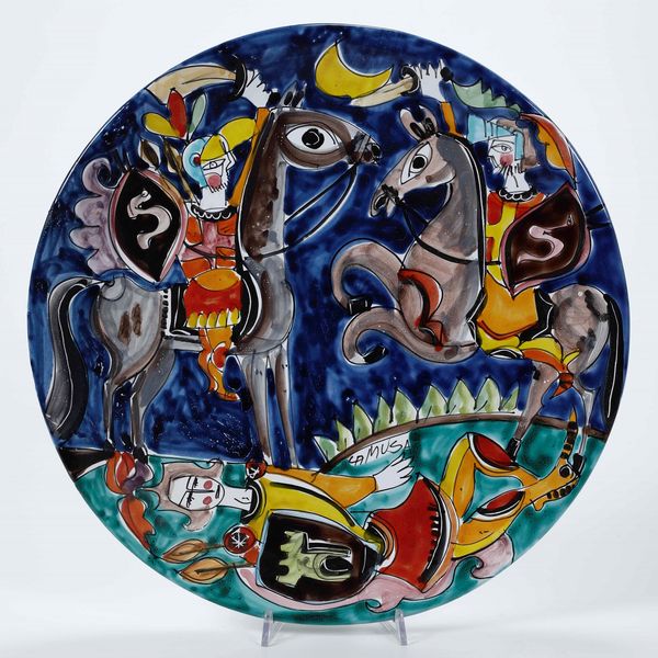 Dodici piatti<BR>Palermo, Manifattura La Musa, seconda met del XX secolo  - Asta Maioliche, Porcellane e Vetri - Associazione Nazionale - Case d'Asta italiane