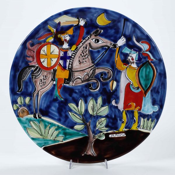 Dodici piatti<BR>Palermo, Manifattura La Musa, seconda met del XX secolo  - Asta Maioliche, Porcellane e Vetri - Associazione Nazionale - Case d'Asta italiane