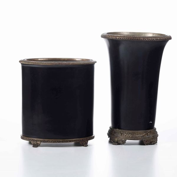 Potiche con stemma coronato<BR>XX secolo  - Asta Maioliche, Porcellane e Vetri - Associazione Nazionale - Case d'Asta italiane