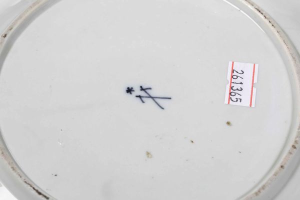 Piatto<BR>Meissen, XIX secolo  - Asta Maioliche, Porcellane e Vetri - Associazione Nazionale - Case d'Asta italiane
