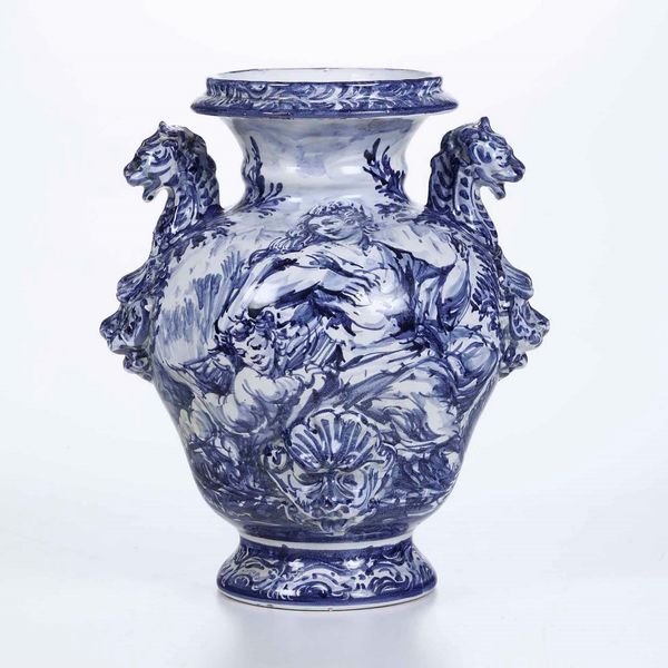 Vaso biansato<BR>Albisola Mare, XX secolo  - Asta Maioliche, Porcellane e Vetri - Associazione Nazionale - Case d'Asta italiane