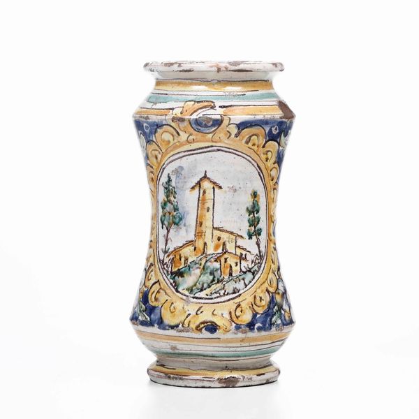 Albarello  <BR>Sicilia, Caltagirone, XX secolo  - Asta Maioliche, Porcellane e Vetri - Associazione Nazionale - Case d'Asta italiane