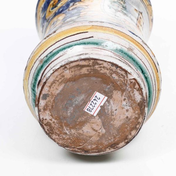 Albarello  <BR>Sicilia, Caltagirone, XX secolo  - Asta Maioliche, Porcellane e Vetri - Associazione Nazionale - Case d'Asta italiane