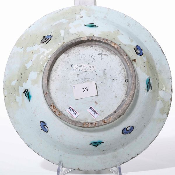 Piatto<BR>Turchia, Iznik, XVII secolo  - Asta Maioliche, Porcellane e Vetri - Associazione Nazionale - Case d'Asta italiane