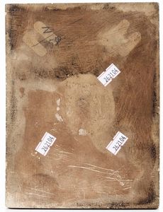 Mattonella con maschera della commedia dellarte<BR>Albisola, Dario Ravano (1876-1961), XX secolo  - Asta Maioliche, Porcellane e Vetri - Associazione Nazionale - Case d'Asta italiane