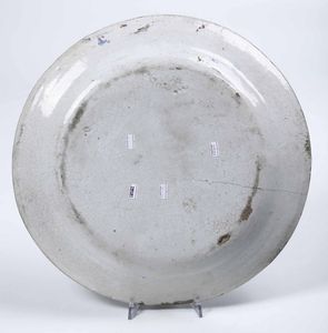 Grande piatto<BR>Vietri sul Mare (Salerno), fine del XIX - inizio del XX secolo  - Asta Maioliche, Porcellane e Vetri - Associazione Nazionale - Case d'Asta italiane