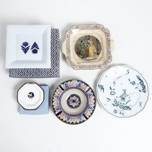 Lotto con diverse ceramiche, XX secolo  - Asta Maioliche, Porcellane e Vetri - Associazione Nazionale - Case d'Asta italiane