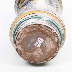 Albarello  <BR>Sicilia, Caltagirone, XX secolo  - Asta Maioliche, Porcellane e Vetri - Associazione Nazionale - Case d'Asta italiane