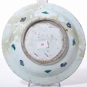 Piatto<BR>Turchia, Iznik, XVII secolo  - Asta Maioliche, Porcellane e Vetri - Associazione Nazionale - Case d'Asta italiane