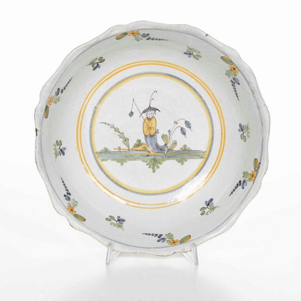 Bacinella<BR>Francia, Manifattura di Nevers, XVIII secolo  - Asta Bacili da barbiere, bacinelle e fioriere in maiolica francese da collezione - Associazione Nazionale - Case d'Asta italiane