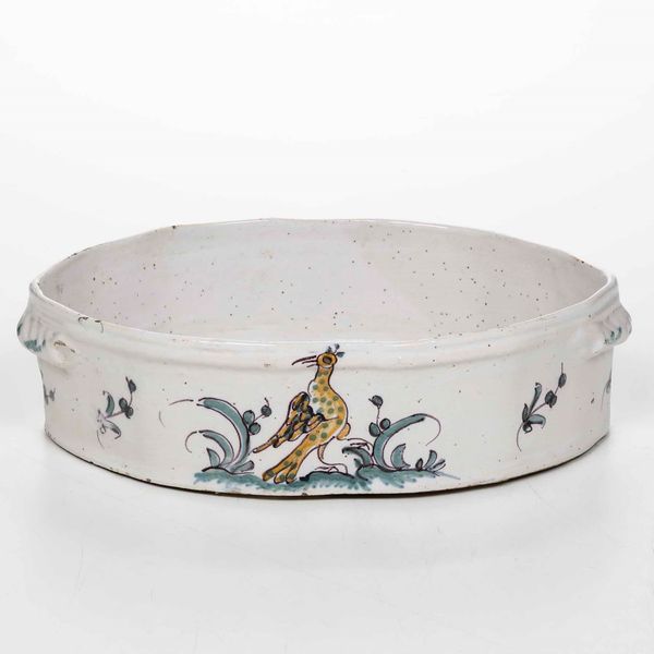 Bacinella<BR>Francia, Manifattura di Samadet (Landes, Nuova Aquitania), seconda met XVIII secolo  - Asta Bacili da barbiere, bacinelle e fioriere in maiolica francese da collezione - Associazione Nazionale - Case d'Asta italiane