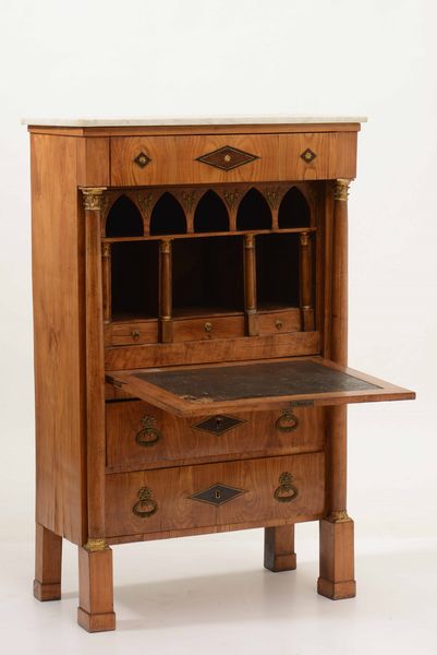 Secretaire Impero XIX secolo  - Asta Antiquariato Settembre - Associazione Nazionale - Case d'Asta italiane