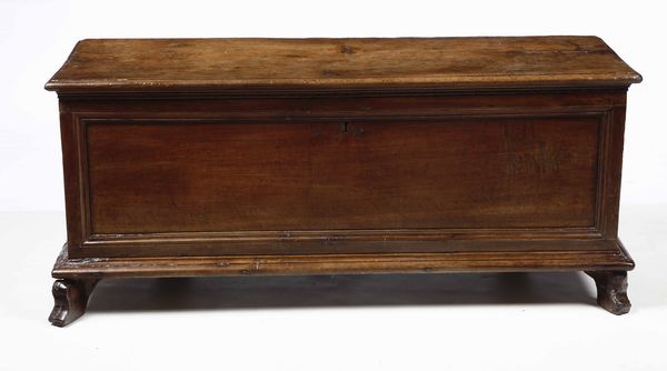 Cassapanca in noce, XIX secolo  - Asta Antiquariato Settembre - Associazione Nazionale - Case d'Asta italiane