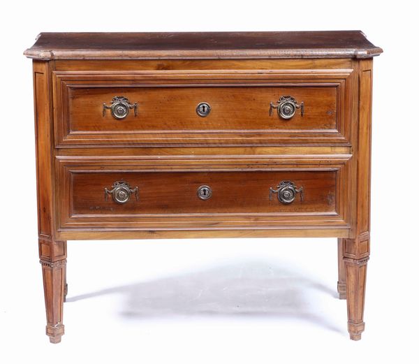 Coppia di piccoli com� a due cassetti, Piemonte XVIII secolo  - Asta Antiquariato Settembre - Associazione Nazionale - Case d'Asta italiane