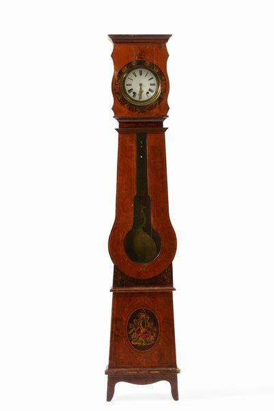 Orologio a cassa lunga in legno intarsiato. XIX-XX secolo  - Asta Antiquariato Settembre - Associazione Nazionale - Case d'Asta italiane