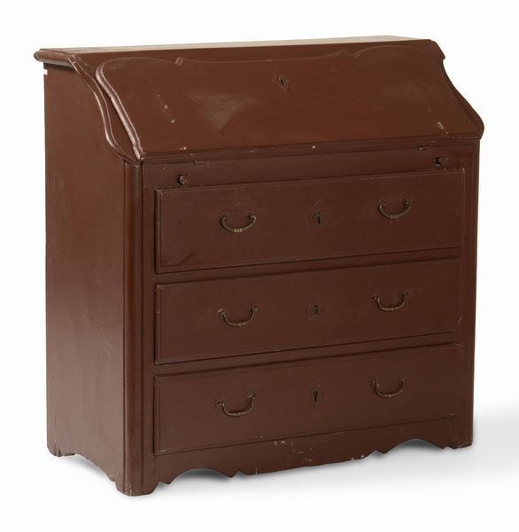 Bureau in legno laccato a tre cassetti, XX secolo  - Asta Antiquariato Settembre - Associazione Nazionale - Case d'Asta italiane