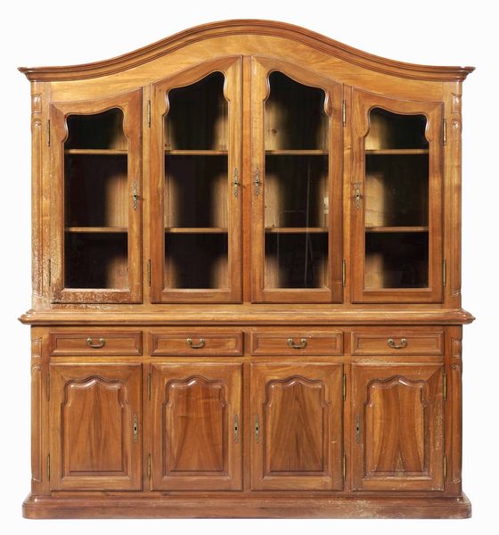Credenza doppio corpo a quattro ante, XX secolo  - Asta Antiquariato Settembre - Associazione Nazionale - Case d'Asta italiane