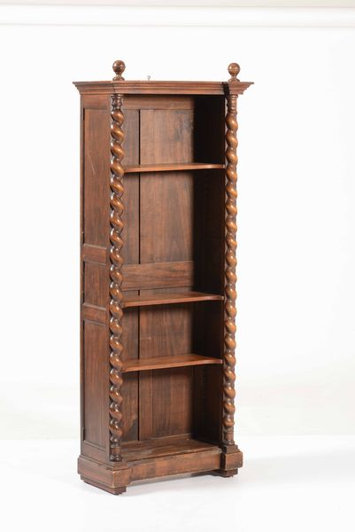 Etagere libreria con colonne a torciglione, XIX secolo  - Asta Antiquariato Settembre - Associazione Nazionale - Case d'Asta italiane