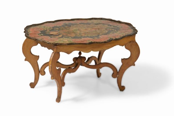 Tavolino Luigi Filippo con piano laccato  - Asta Antiquariato Settembre - Associazione Nazionale - Case d'Asta italiane