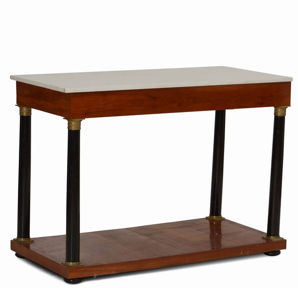 Consolle Impero lastronata, XIX secolo  - Asta Antiquariato Settembre - Associazione Nazionale - Case d'Asta italiane