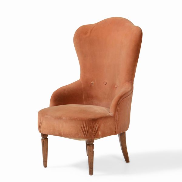 Poltroncina a pozzetto imbottita  - Asta Antiquariato Settembre - Associazione Nazionale - Case d'Asta italiane