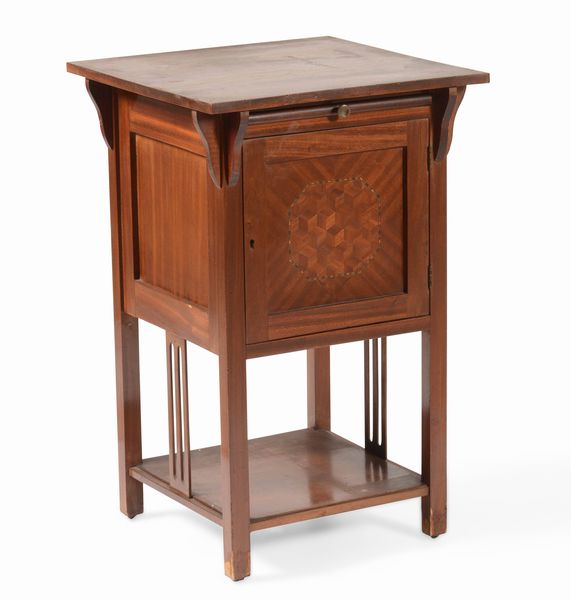 Mobile contenitore lastronato ed intarsiato, XX secolo  - Asta Antiquariato Settembre - Associazione Nazionale - Case d'Asta italiane