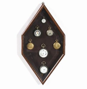 Collezione di sette orologi da tasca in teca  - Asta Antiquariato Settembre - Associazione Nazionale - Case d'Asta italiane